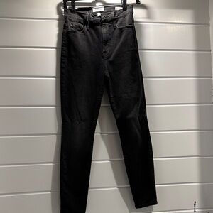 Frame Denim High Rise Black Jeans